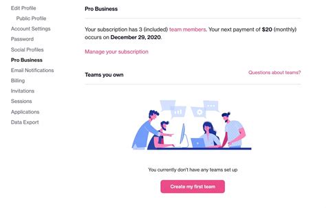 Signing in to a Team Account – Dribbble.